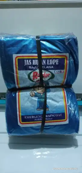 Jas hujan keresek stelan Raider murah