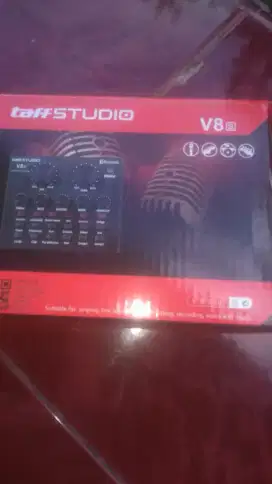 Sound card soundcard v8 taffstudio bluetooth rekaman recording ktk mrh