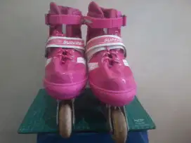 Sepatu Roda Inline Skate Anak Ukuran M Power Line Pink