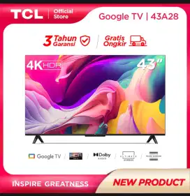 [GoogleTV] TCL 43 SmartTV Android 4K UHD Bezelles Netflix Digital NEW