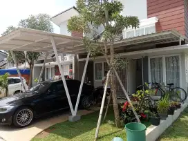 Kanopy murah atap alderon rangka besi galvanis