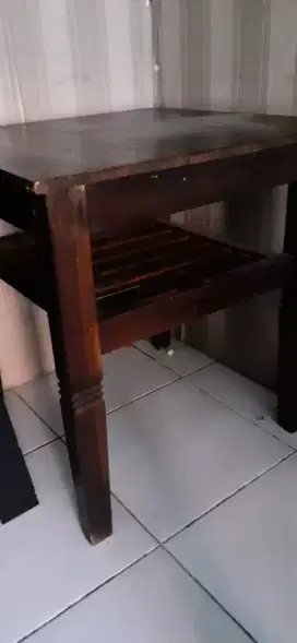 Meja antik kayu jati tua