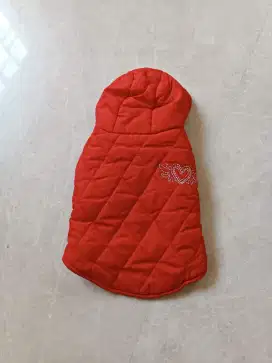 Baju Premium Jaket Merah Mantel Anjing/Kucing Doggy Size XS Sale