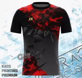 Jersey kaos baju futsal badminton Printing