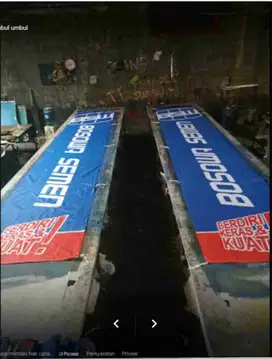 Cetak umbul-umbul kain sablon & kain digital printing Terpercaya