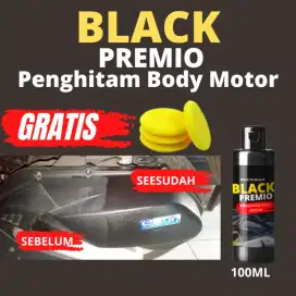 Cairan Penghitam Bodi Motor Permanen Penghitam Body Kasar BLACK PREMIO