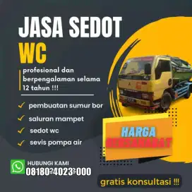 JASA SEDOT WC TINJA SALURAN MAMPET SUMUR BOR SUNTIK SERVICE POMPA AIR