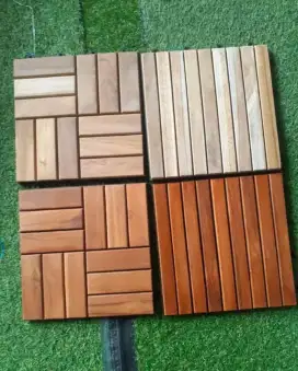 Pasang lantai deking kayu runnen - deking kayu lantai