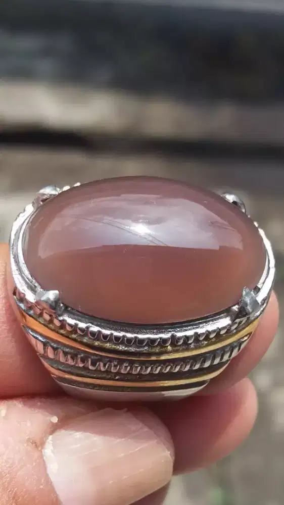 Jual Batu Cincin Dark Purple Baturaja Lavender Crystal Good Looking