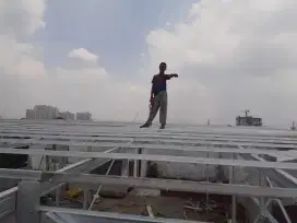 Rangka kanopi baja ringan galvalume