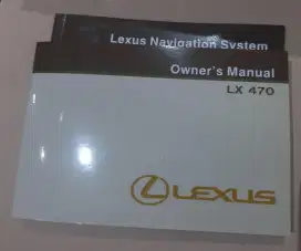 Book Manual Repro Ori Lexus LX470 2013/2007 Rare Item