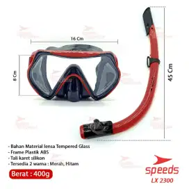 Kacamata snorkeling/selam/scuba diving/olahraga air