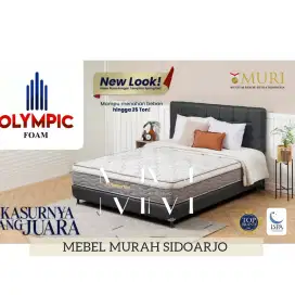Kasur Olympic Aquamarine Busa tampilan Springbed Queen Size 160 x 200