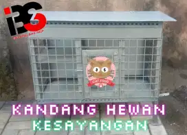 Kandang hewan kesayangan siap pakai