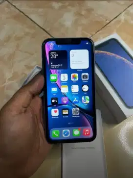 Iphone XR 128GB fulset Dual Sim kondisi mulus