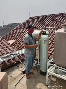 Alat filter saringan air pompa sumur bor tanah /PDAM PAM kuning keruh