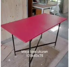 Meja makan lipat portabel 100x50x70