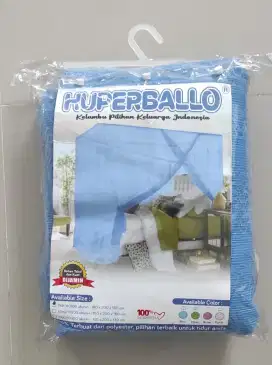 Kelambu gantung Huperballo, like new
Ukuran : 180 x 200 x 160 cm