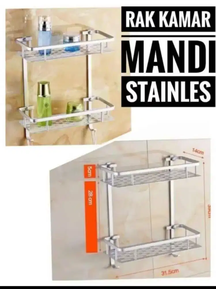 Rak Stainless Kamar Mandi