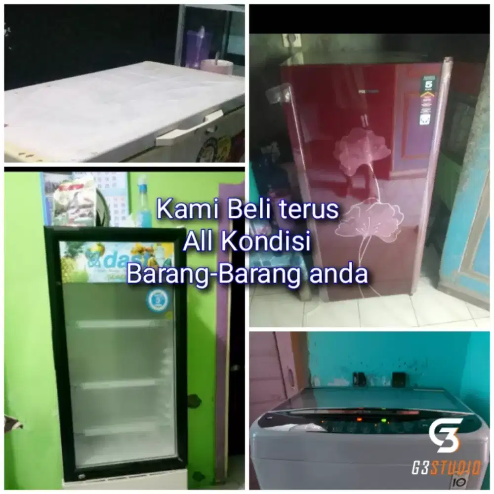 Kami tampung Kulkas bekas, freezer dan sebagainya barkaz anda