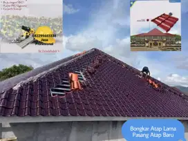 Bongkar pasang Atap Baja ringan genteng Keramik berikut Bahan