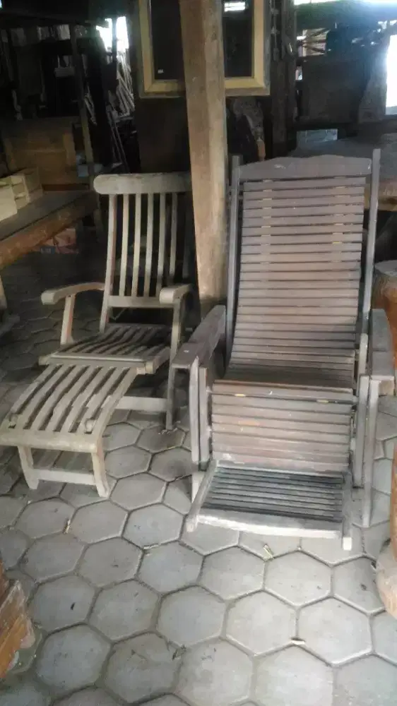 kursi goyang dan kursi malas jati lawasan