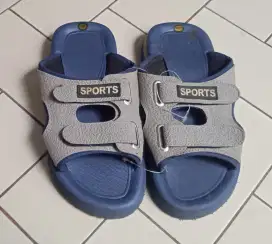 Sandal Selop Laki² PRIA SPORTS 40 Abu Hitam Baru