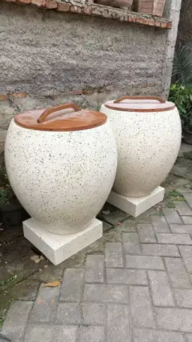 Gentong terazzo untuk kamar mandi lebih estetik