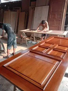 Pintu meranti mahoni kamper  dan kusen