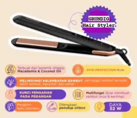 GRUNDIG profesional Hair Styler & straight/Curls (catokan)