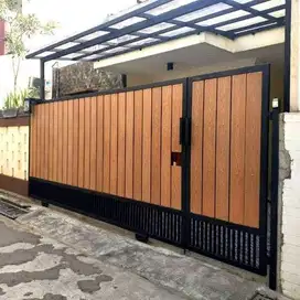 Pagar conwood anti rayap tahan cuaca, bukan kayu asli