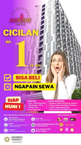 Apartemen Murah Angsuran Hanya 2 Jt an Ready Stock