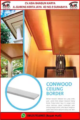 Conwood Atap Ceiling Border + jasa pemasangan  ( harga sendiri )