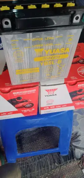 Accu aki motor baru basah merk yuasa grand vega jupiter megapro mio