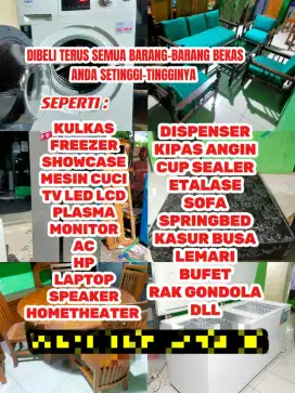Kami Bayar Tinggi Kulkas Freezer TV Bekas dan Alat-alat Rumah Tangga