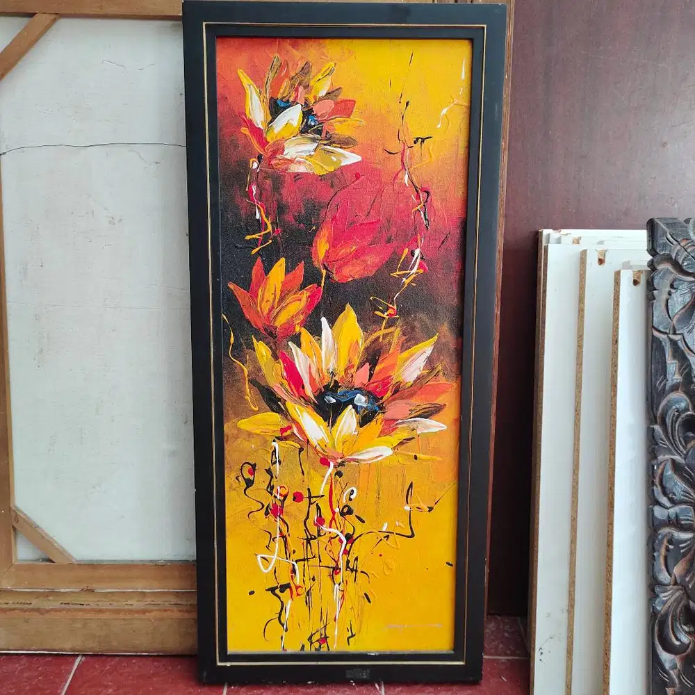 Lukisan benda Alam 75cm x 30cm(Ukuran kanvas: Seniman tidak diketahui)