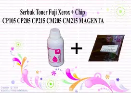 Serbuk Toner Fuji xerox + CHIP CP105 CP205 CP215 CM205 CM2 Magenta
