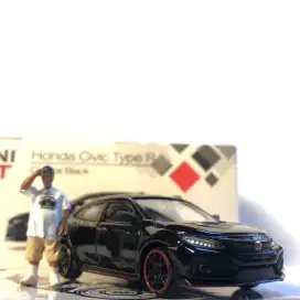 Diecast Mini GT Honda Civic Type R Black Loose ada Box Bonus Akrilik