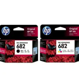 Terima cartridge tinta baru 682 black & color printer hp deskjet tinta