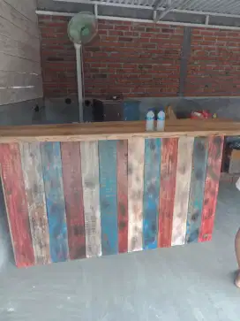 Meja bar antik unik jati modern