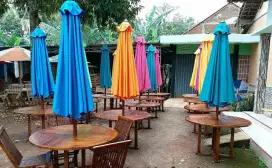 Meja payung,kursi cafe,meja makan outdoor,meja taman