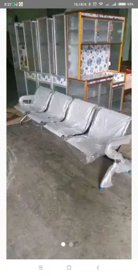 Kursi tunggu 4 seat full besi new