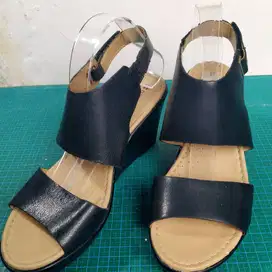 Naturalizer N5 Comfort Leather Wedges Sandal Size:9W(US) 39(EUR)