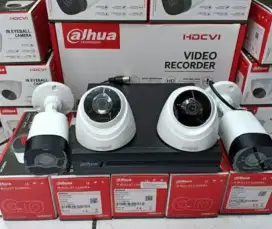 Paket lengkap 4 kamera cctv Dahua 2Mp Gratis pasang terima beres