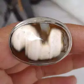 Natural Batu Akik Gambar Kuda Lumping Antik
