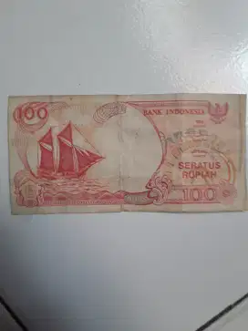 Uang Kertas 100 rupiah thn 1992