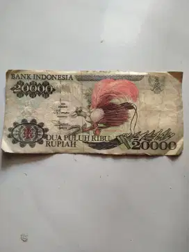Uang Kertas Cendrawasih Rp. 20.000