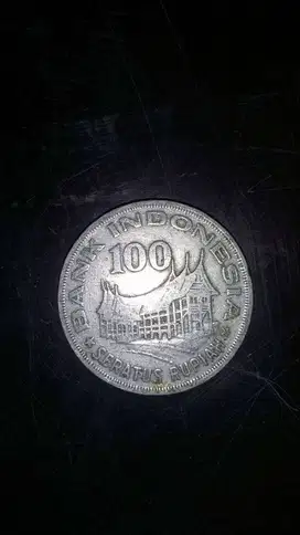 Uang Koin Rp 100 Kuno thn 78 ed Rumah Gadang