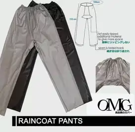 Celana Jas Hujan Karet OMG WaterProof Raincoat Pants Anti Air PVC OKE