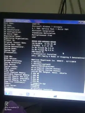 CPU Corei3. RAM 4GB. Dual DDR3. Storage 232GB